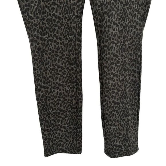 NYDJ Lift Tuck Technology Jodie Ponte Knit Animal Print Legging Pants Size 10 - Picture 4 of 11